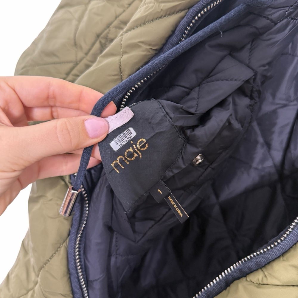 Maje‎ Reversible Quilted Jacket - Picture 7 of 9